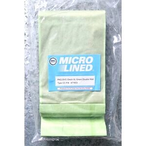 DVC Green Double Wall Type CC Compatible w/ Oreck XL Upright Vacuum Cleaner Bags